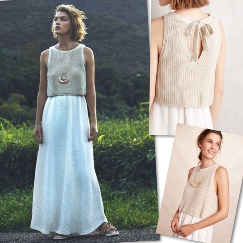Anthropologie Moth Layered Sweater dress XS